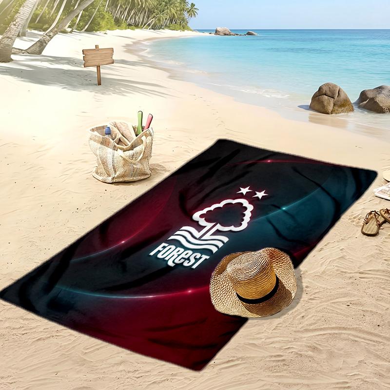 Toalla de Playa con Estampado de Fútbol Nottingham Forest, Toalla Grande Suave de Secado Rápido para Playa, Camping, Natación