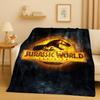 Coperta in Flanella Cartoon Dinosauro Jurassic Park 3D, Coperta Morbida Calda in Peluche per Casa Camera da Letto Letto Divano Copertura Ufficio Campeggio