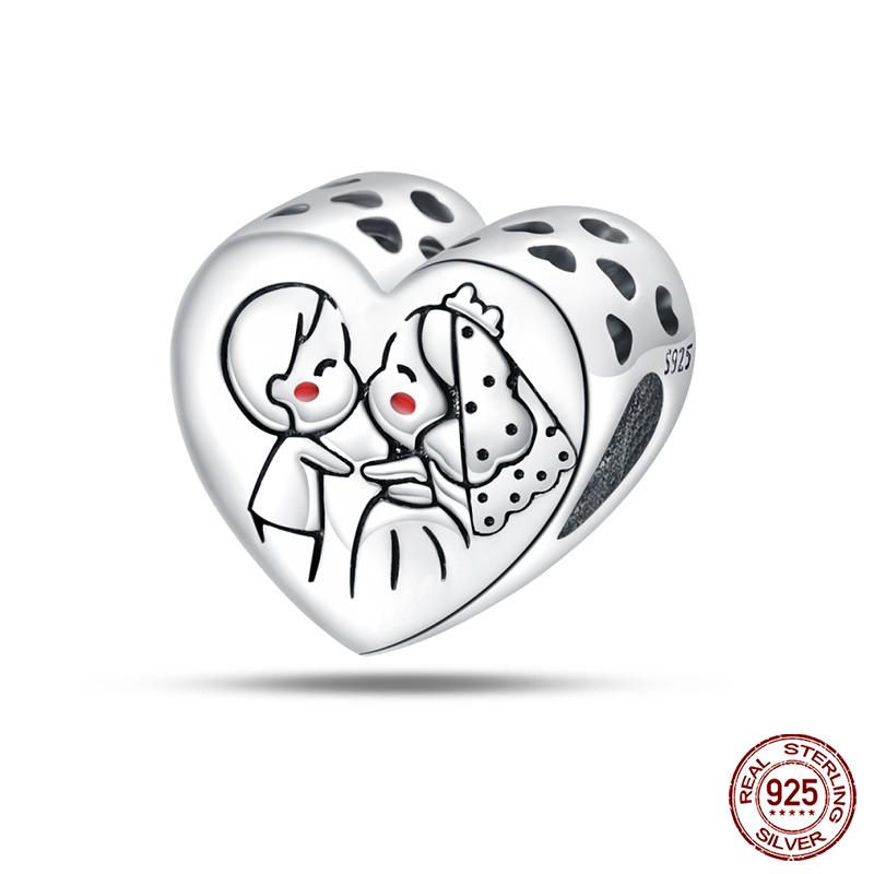 Original 925 Prata Esterlina Cor Mágica Camaleão Luminoso Série Charme Contas Adequado Ajuste Pulseira DIY Jóias Presentes