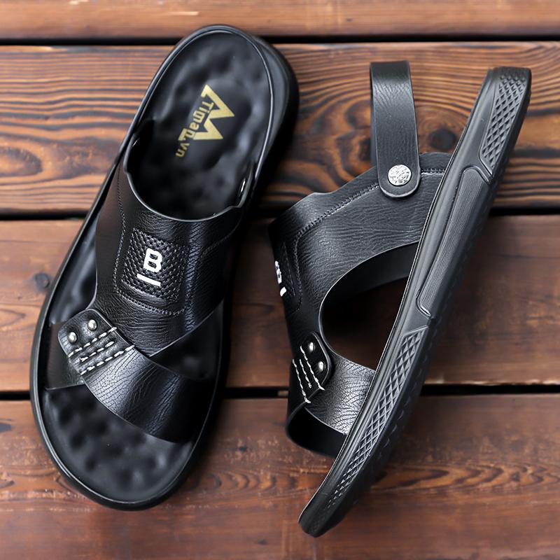 All-match Summer Mens Sandals Casual Comfortable Man Slippers New Designer Beach Sneakers Lightweight Outdoor Sandaly Half Drag