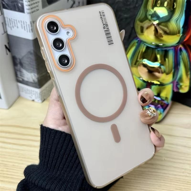 

Slim Magnetic Frosted Case For Samsung Galaxy A07 A56 A55 A54 A53 A52S A36 A35 A34 A33 A26 A25 A24 A15 A05S 5G Matte Lable Cover Galaxy A34
