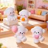 Miniature Dog Figurine for DIY Terrarium Dollhouse Decor Cute Resin Animal Statue for Fairy Garden Desktop Car Shelf Decoration Micro Landscape
