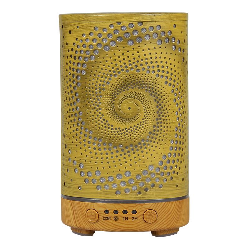 100ml Ultrasonic Cool Mist Humidifier Essential Oil Diffuser Room Moisture Control Auto Shut-Off with LED Night Lights