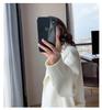 Women's High-End Mid-Length White Wool Coat – Perfect for Autumn and Winter
