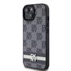 Dkny Dkhcp15Mpcptssk Iphone 15 Plus /14 Plus 6.7 Czarny/Black Hardcase Leather Checkered Mono Pattern & Printed Stripes