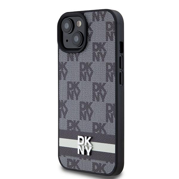 Dkny Dkhcp15Mpcptssk Iphone 15 Plus /14 Plus 6.7 Czarny/Black Hardcase Leather Checkered Mono Pattern & Printed Stripes