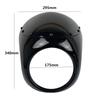 16-18cm Motorcycle Headlight Fairing Round Retro Cafe Motorbike Head Light Mask Front Cowl Fork Mount For Retro Cafe