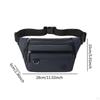 Fanny Pack Men Shoulder Bag Oxford Cloth Casual with Zippered Pockets Waist for
