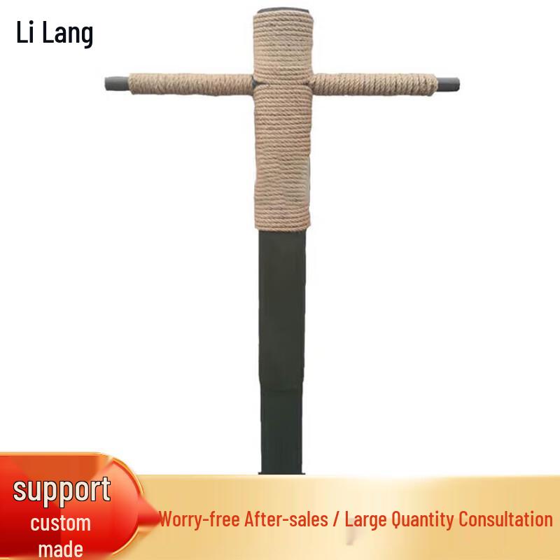Lilang Ground-Mounted Wooden Dummy for Martial Arts