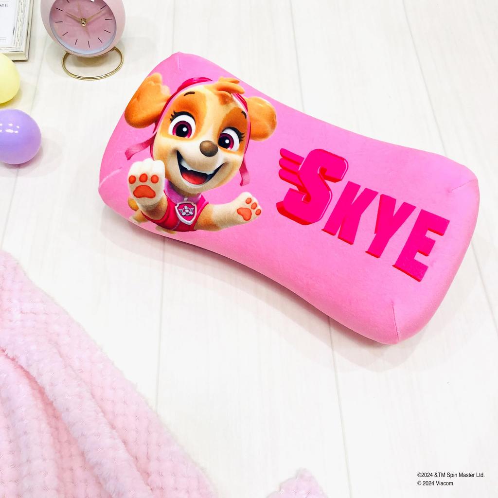 MORIPiLO Morishita Paw Patrol Memory Foam Pillow 16x33x8cm Waist Support Back Support Stuffed Toy Cushion Sky Pink 4621464