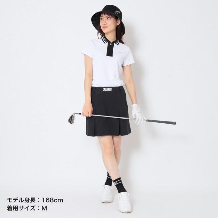 Callaway Skirt Box Pleat Cool Lining 8-Way Stretch Simple Golf C26128207 Women's 1010_Black M