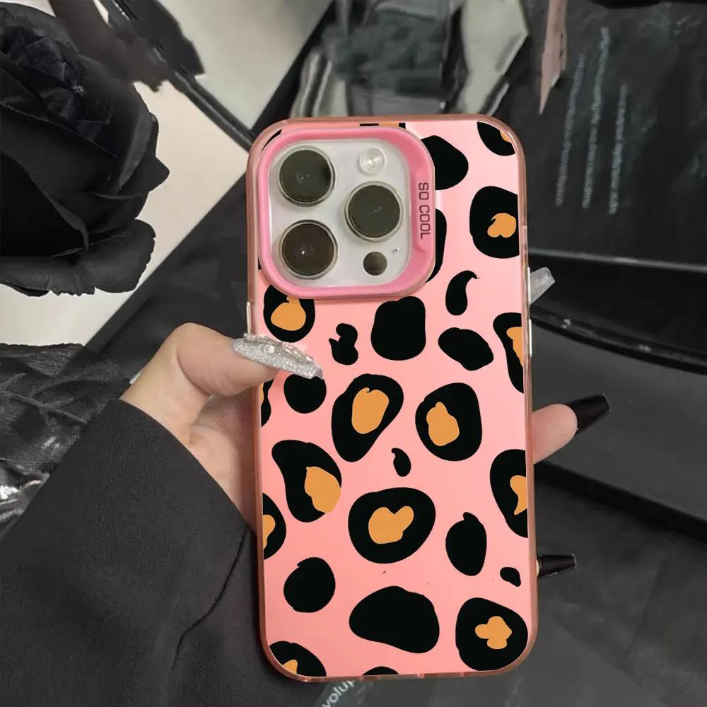 For Redmi Note 13 4G 5G 12 11 10 8 13 Pro Plus Max Luxury Leopard Color Silver IMD Case Note 10s 11s 12S 13R 12R Phone Cover