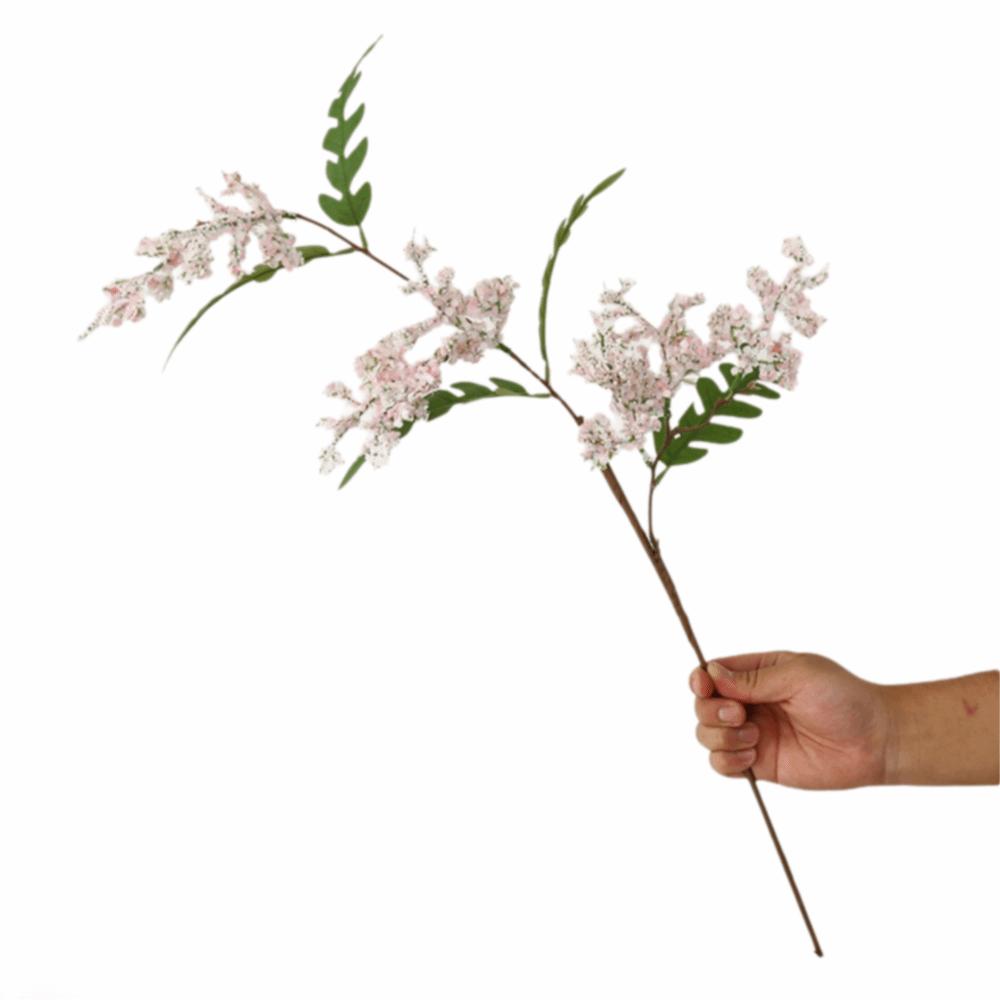 

Creative Multicolor Artifiical Locust Flowers Silk Petal Green Leaves Simulation Flower DIY Ornament Faux Flower Wedding розовый