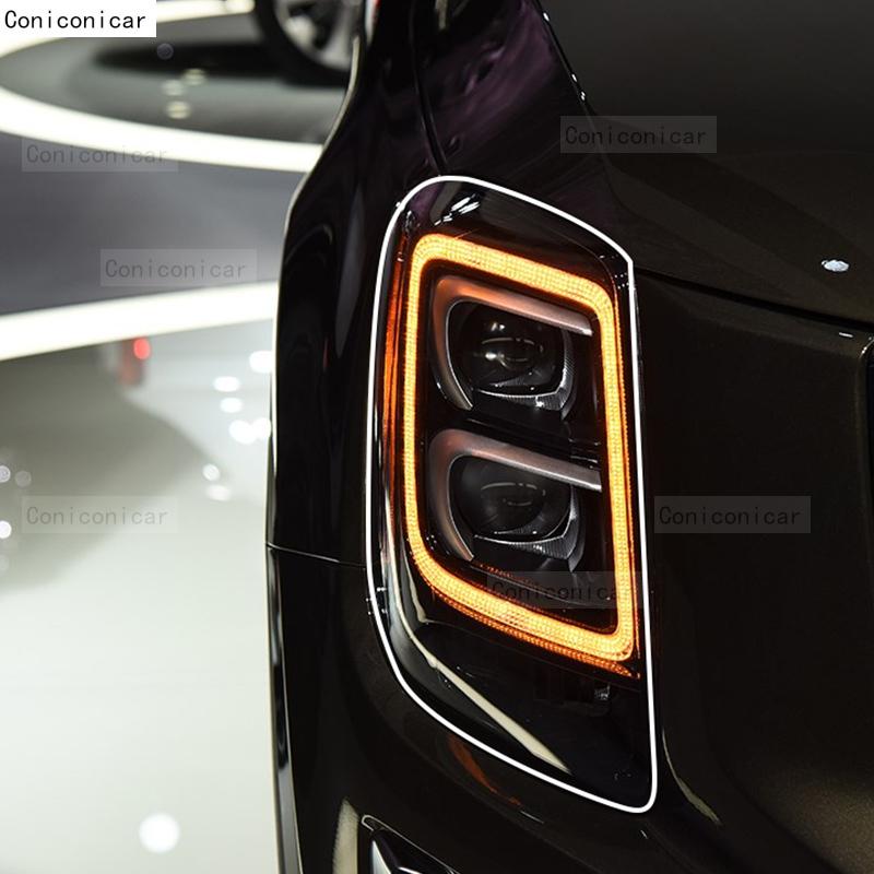 For KIA TELLURIDE - Car Exterior Headlight Anti-scratch Front Lamp Transparent TPU Protective Film Accessories