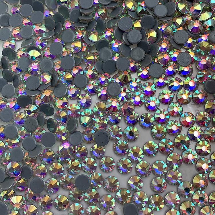 Color Summary Clothes Imitation Austrian Hot Diamond Clothes Diamond Dance Clothing Diamond Xiuhe Clothing Diamond Flat Bottom Diamond Accessories