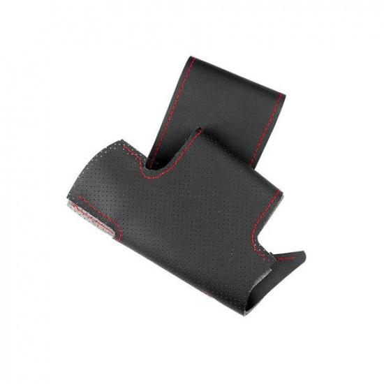 Black Steering Wheel Leather Cover For Honda Civic 9th 2012 2013 -2015 Red Line