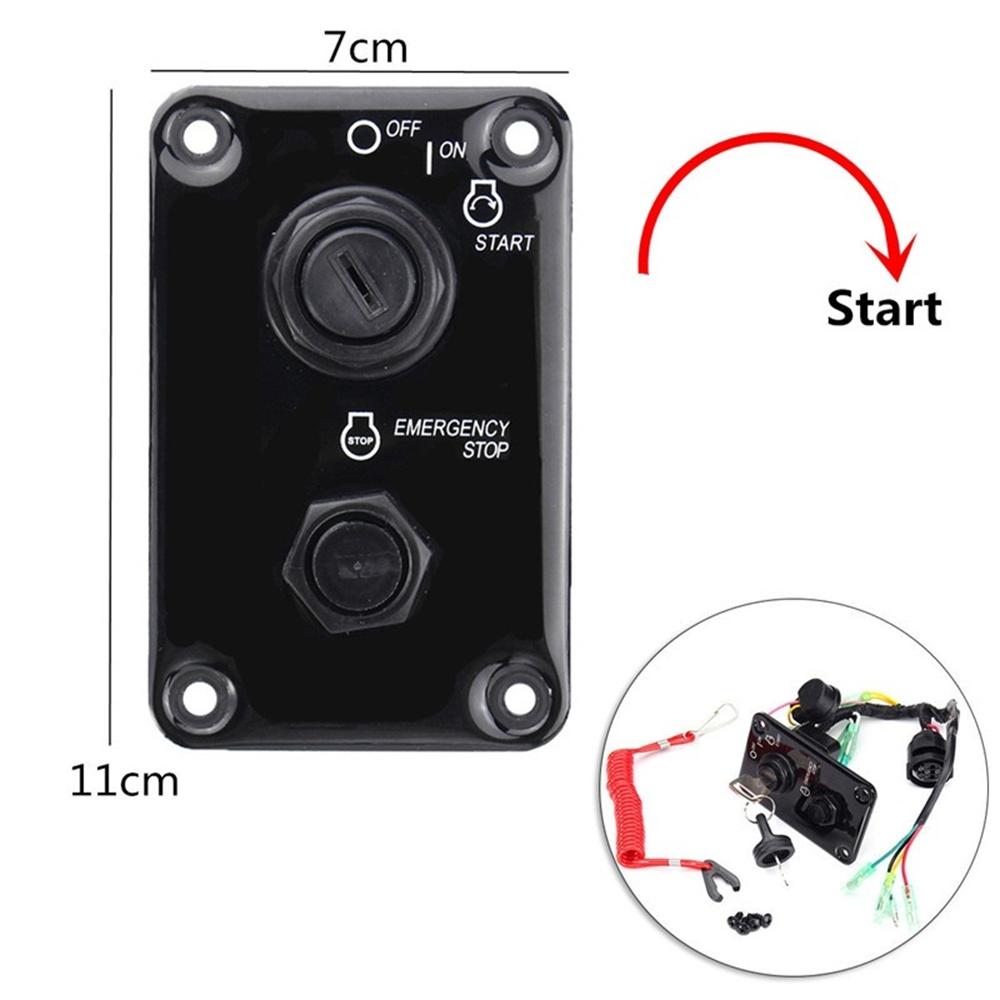 Outboard Single Electric Key Switch Panel Set for Yamaha Outboard 704-82570-12-00