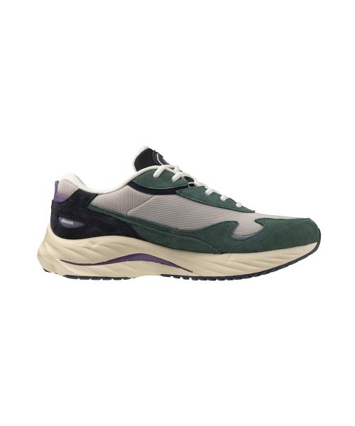 [Mizuno] Wave Rider Beta - Silver Cloud:Vulcan:Bistro Green (D1GA330918)
