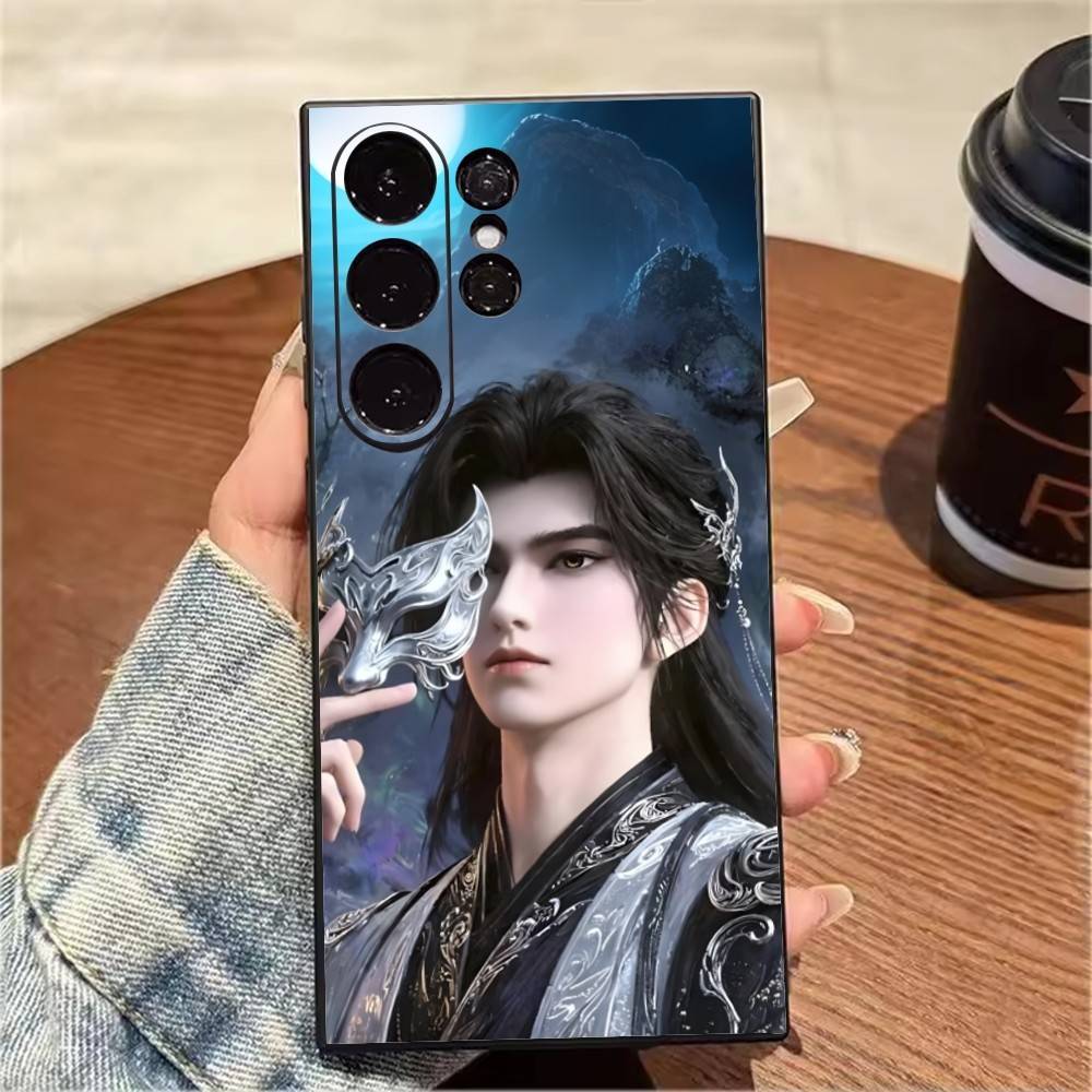P-Perfect World Shi-Hao Phone Case For Samsung S25,S24,S21,S22,S23,S20,Ultra,S26,Plus,Fe,Note,5G Black Cover