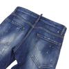 Dsquared2 SEXY TWIST JEAN Painted Denim Pants, Men's, Indigo, Size 44, S74LB1023, 2021 Autumn/Winter Collection Bottoms 44 IndigoUsed