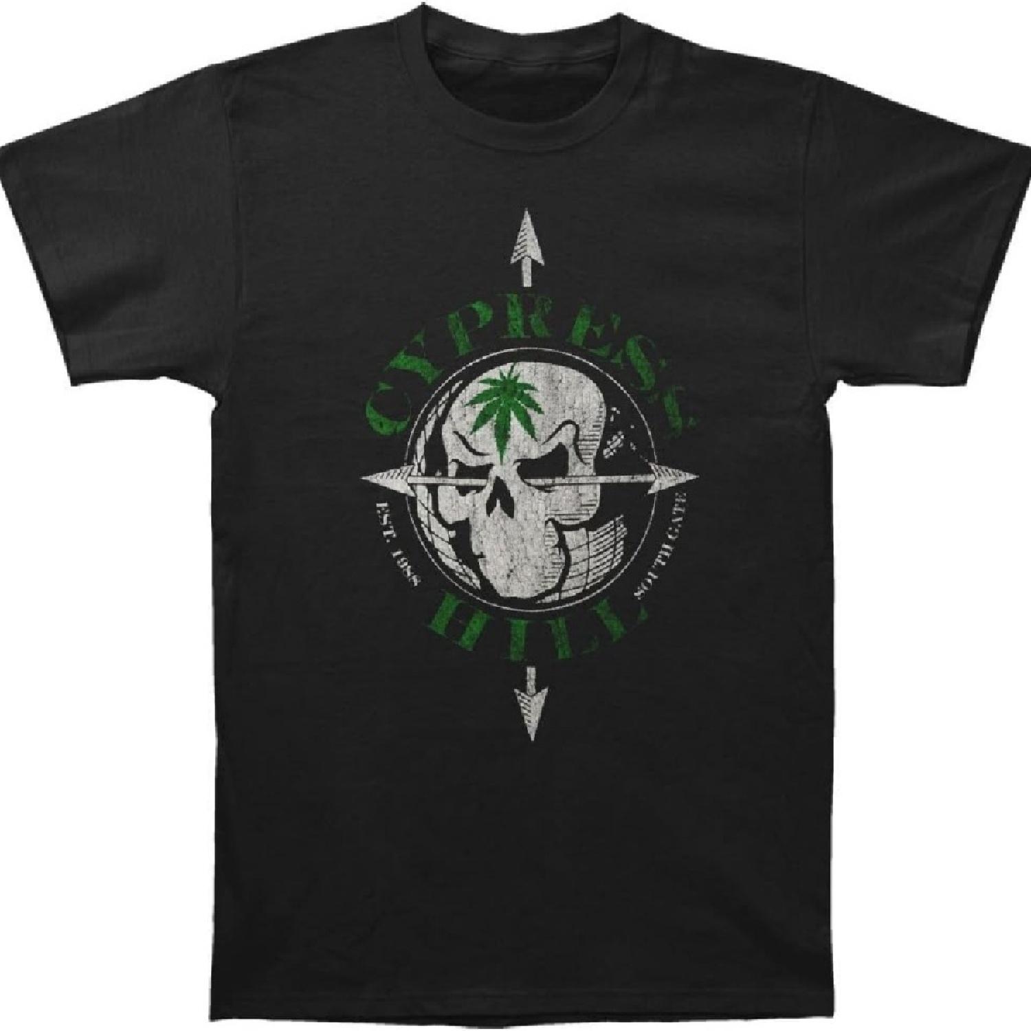 

Cypress Hill Men s Vintage Skull Slim Fit T-shirt Medium Black XXXXXL чёрный