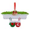 Christmas Pendant Bright Red Green Gloves Shape Festive Color Hanging Ornament Holiday Wall Decoration Gift