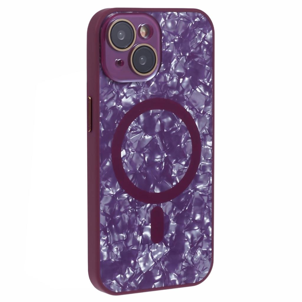 YUX Series For iPhone 13 6.1 Inch Back Case TPU+Acrylic Cover Compatible with MagSafe (Precise Lens Cutout) - Black