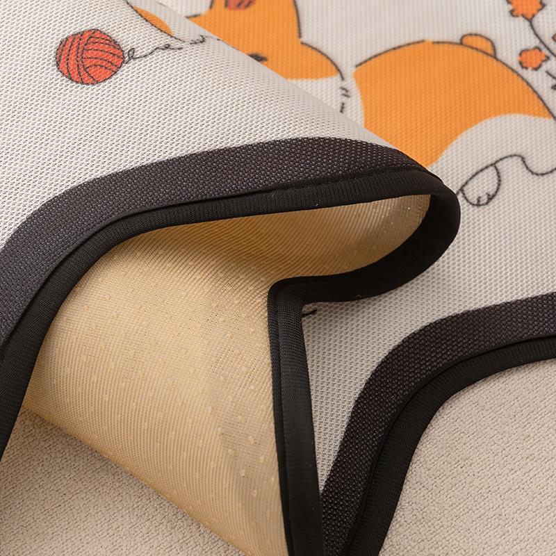 Cartoon Cute Wind Sofa Cushion  New Summer Ice Silk Sofa Mat Special-Shaped Leather Sofa Cover