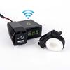 Wasserdichter 12V Motorrad Dual-Port USB-Lader LED Voltmeter Mit GPS-Positionierung