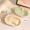 Plastic Soap Box Fresh Detachable Soap Dish Double Layer Soap Tray Dust-Proof For Bathroom Campus Life Countertop
