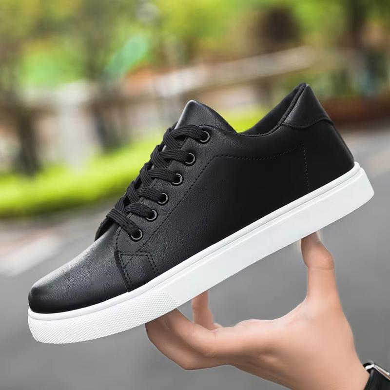 

Spring Leather Casual Shoes Men Fashion Design Brown Sneakers for Men Outdoor Non-slip Flat Men s Skateboard Shoes Man Sneakers 39