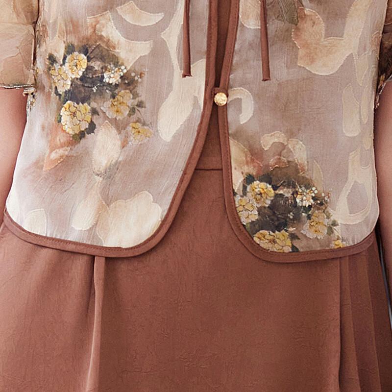 Paster New Chinese Style Summer Two-Piece Dress Set