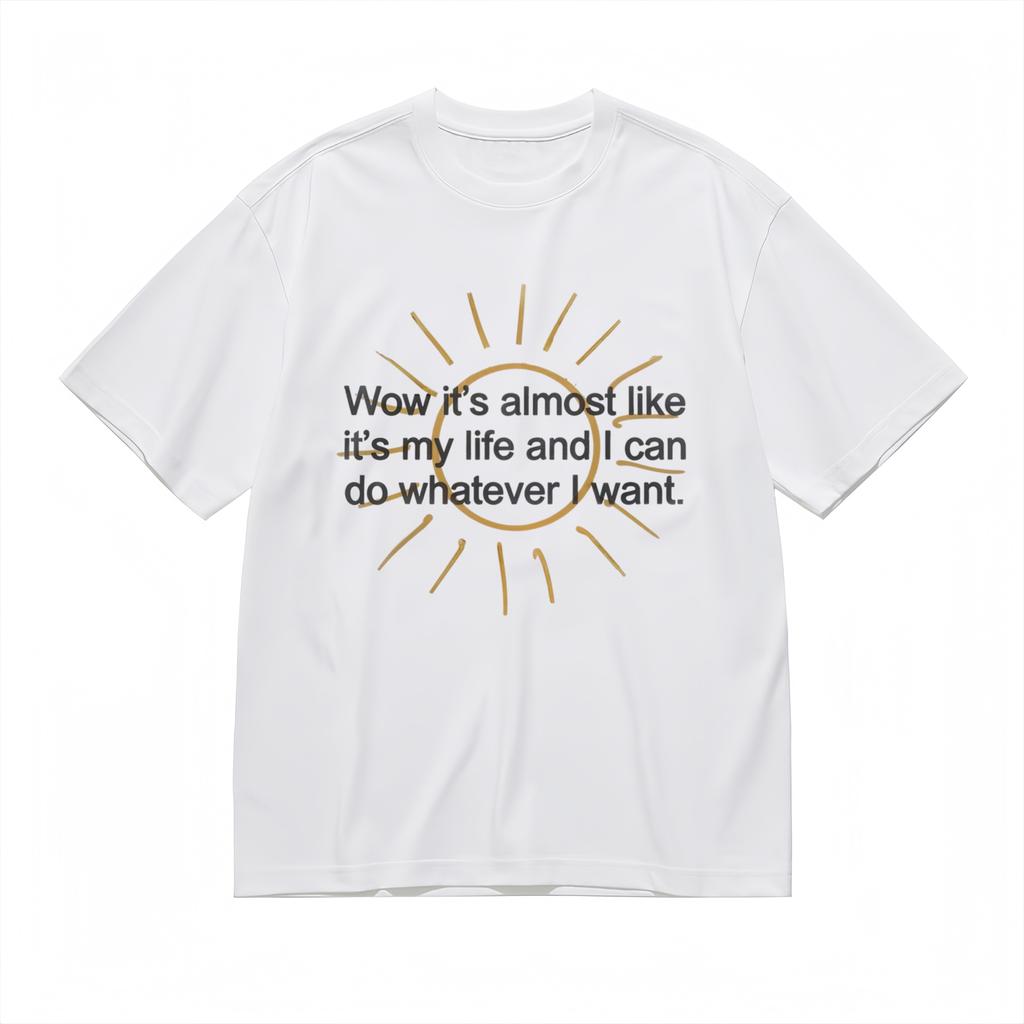 Women's T-Shirt Mens Womens Tees Top With Radiant Statement Graphic Unisex White 100% Cotton Tee USA