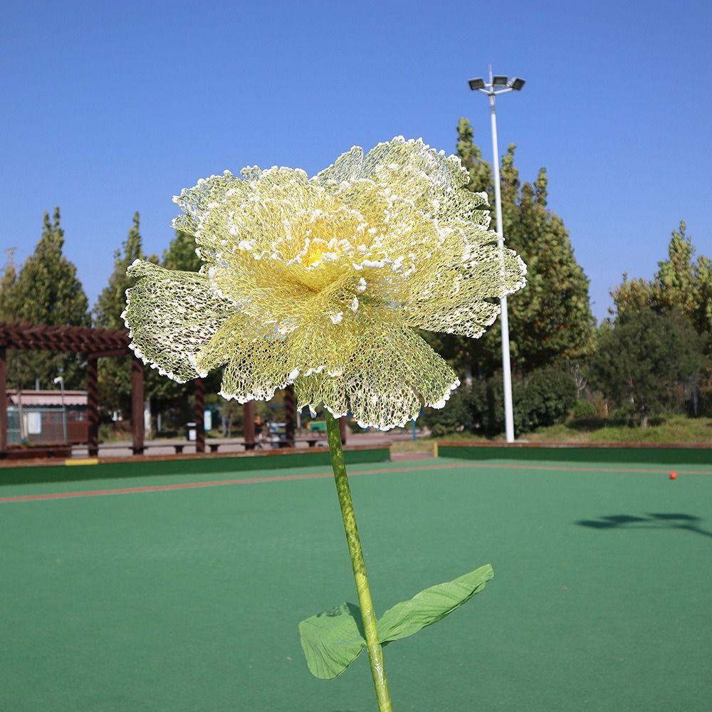 30cm sztuczne kwiaty puste w środku rekwizyty fotograficzne duży sztuczny kwiat na zewnątrz centrum handlowe