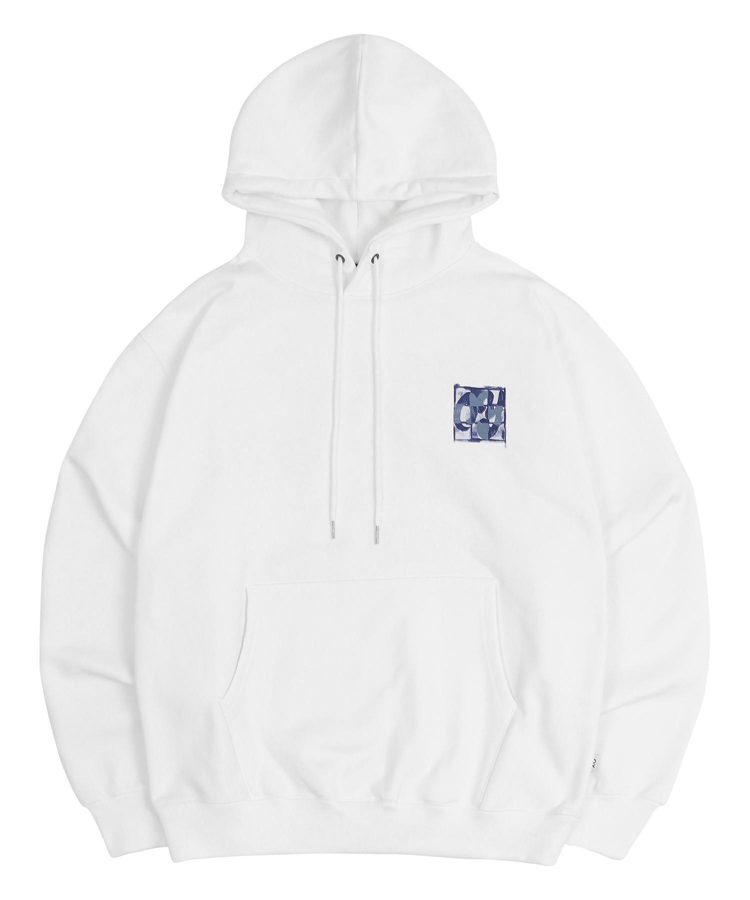 Oy Logo Puzzle Hoodie - White White/2 Size