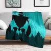 IRON GIANT Throw Blanket Lightweight Warm Blanket for Travel Camping