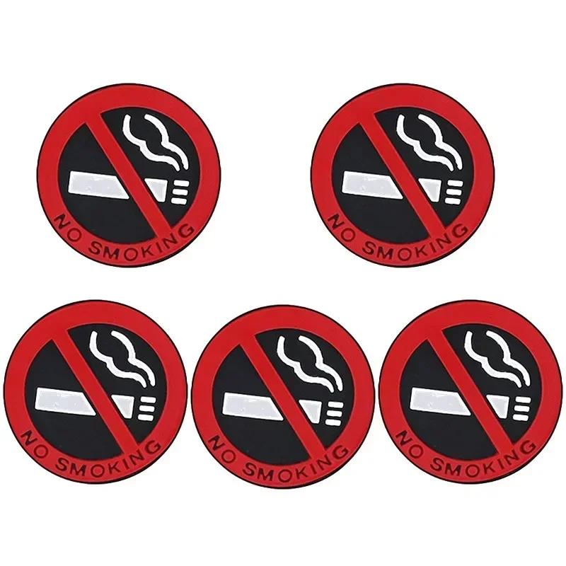 No Smoking Car Stickers Styling Round Red Sign Vinyl Sticker for Auto Motorcycle Home Wall Outdoor Car Accessories