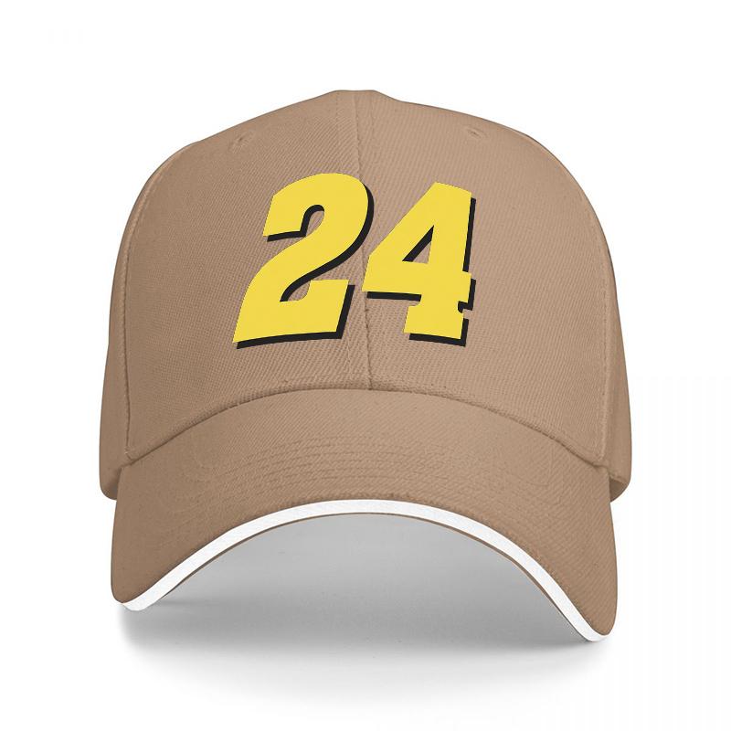 Number Baseball Cap Black with Yellow Print Adjustable Snapback Hat for Unisex and Women Casual Streetwear Fashion Accessory