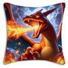 Pillow Covers Cartoon Charizards Sofa Decorative Home Double-Sided Printing Short Plush Cute Cushion Cover