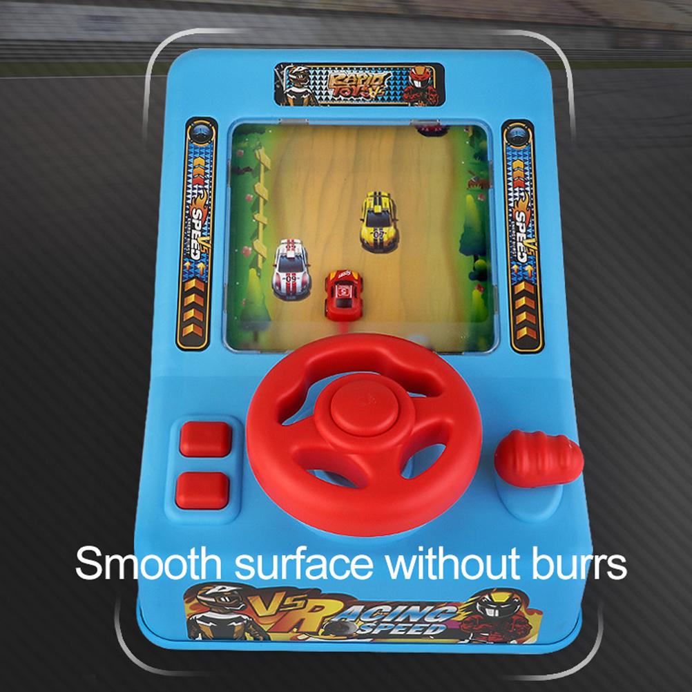 Racing Adventure Game Console with Wheel Simulation Sound Birthday Gift for Kids Adults
