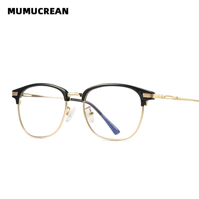 

New Anti-Blu-ray Round Glasses TR90 and metal Men s and Women s Same Computer Mirror Competitive Gaming Goggles Glasses