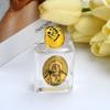 1Pc Holy Water Sacred Heart Jesus Bottle Religious Cross Bottle Christian Sculpture Bottle Holy Water Bottle