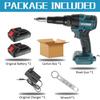 88VF Cordless Rivet Nut Gun Brushess Electric Rivet Gun Drill Insert Riveting Tool with LED Light