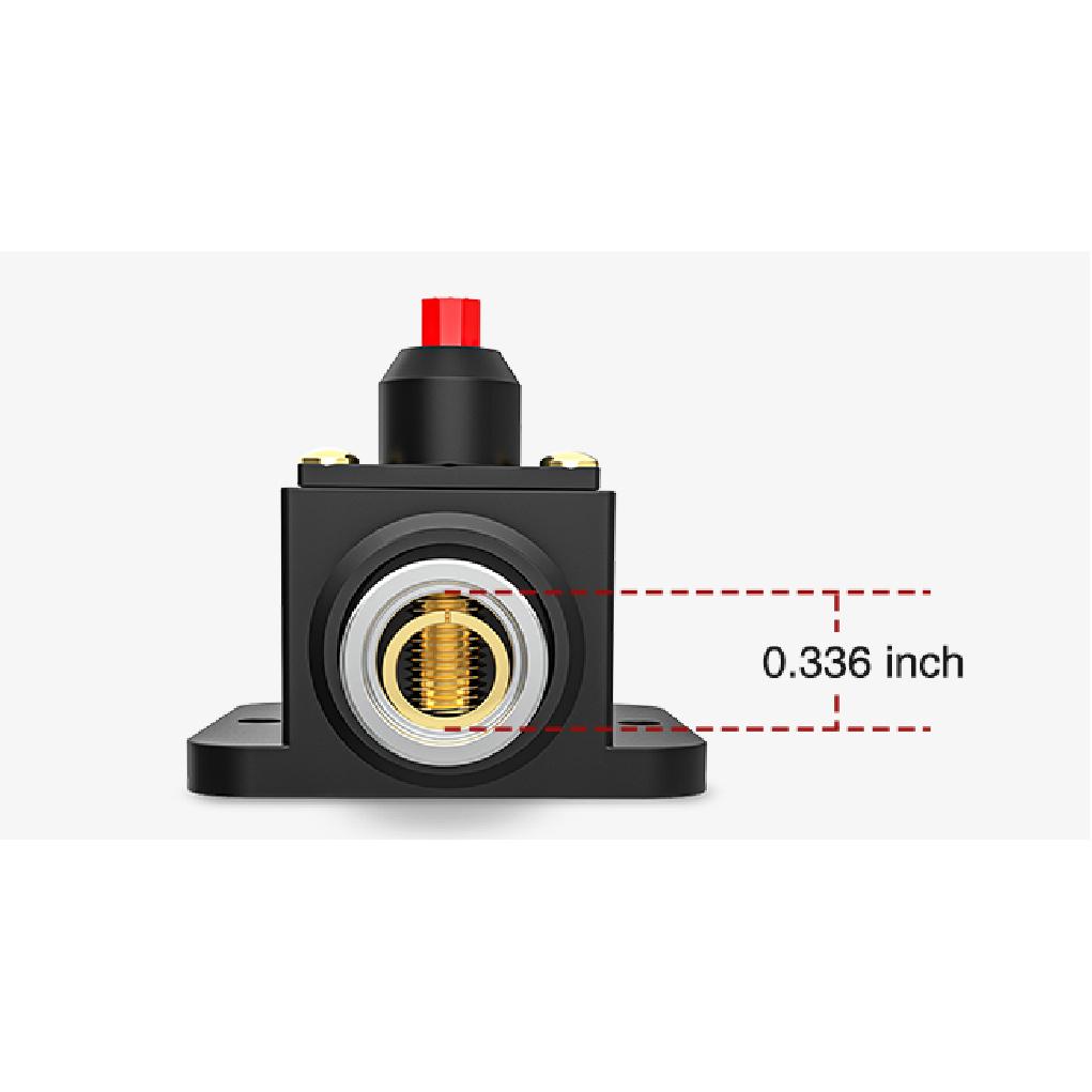 20A-150A Inline Circuit Breaker Resettable 12-24V DC Reset Fuse Holder 3-15 AWG Overload Protection With Wrench for Car Circuit Breaker 6