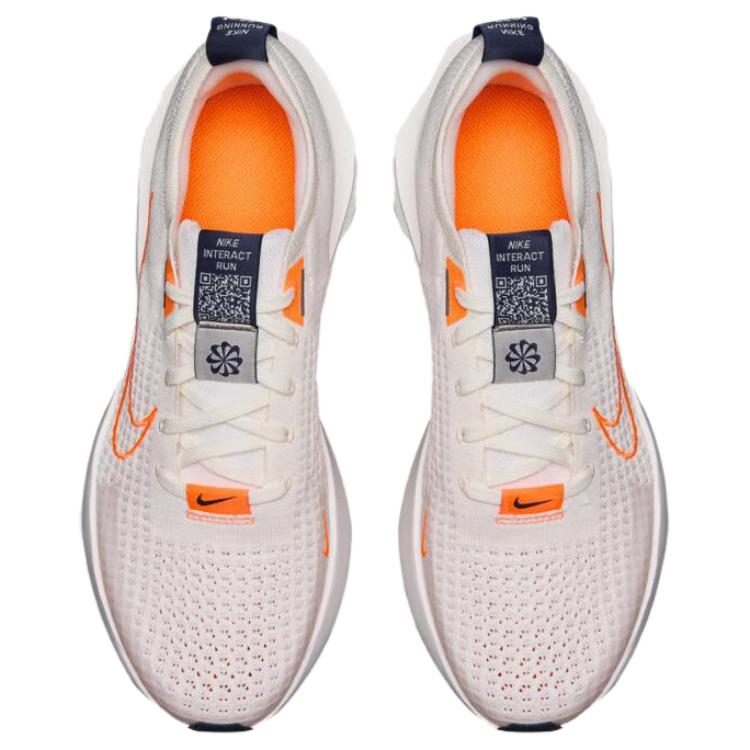 Nike Interact Run Sail Total Orange Unisex Sneakers White Platinum-Tint Summit-White FD2291-103