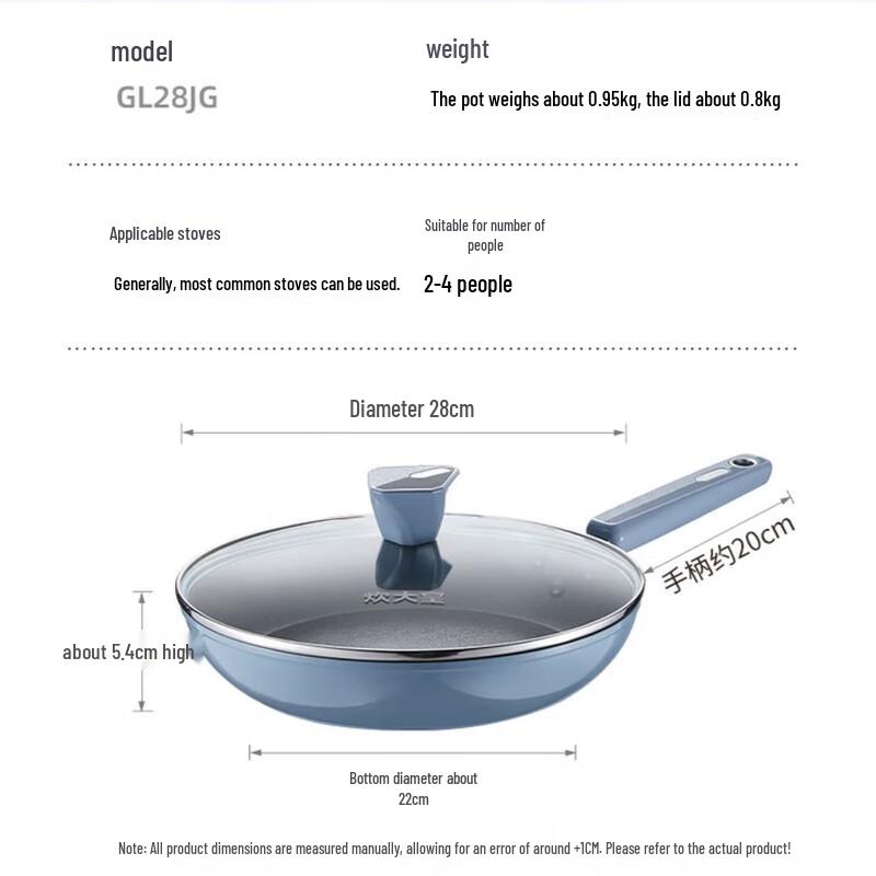 Chui Da Huang Gu Li 28cm Non-Stick Frying Pan