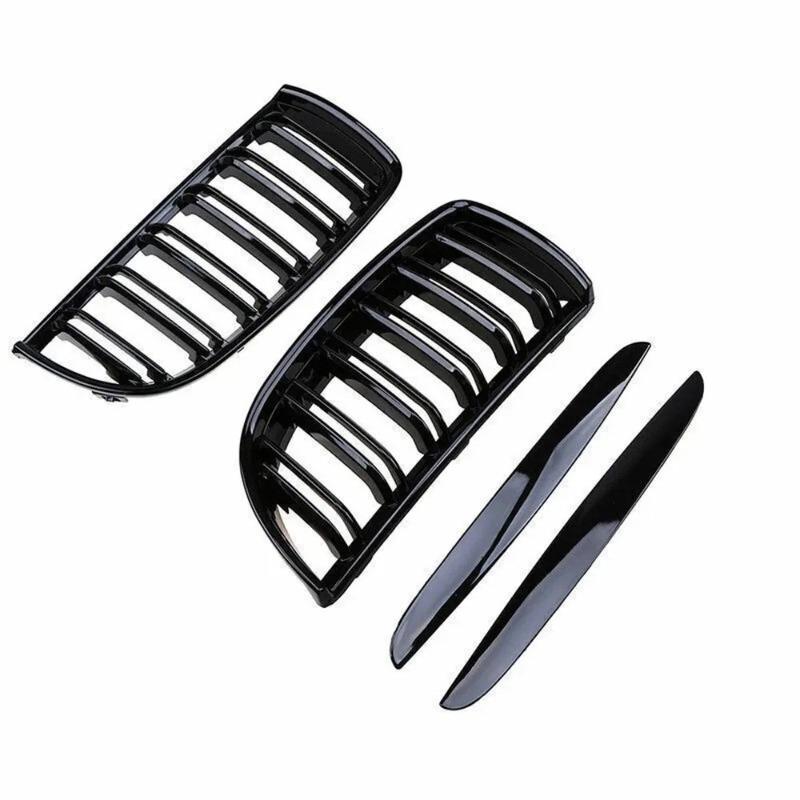For BMW 2005-08 E90 E91 323i 328i 335i Glossy Black Color Front Bumper Kidney Grille Grill M Performance Car Accessories Tools