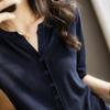 Summer Women's Five Quarter Sleeve V-neck Knitted Top for Women Blouses & Shirts