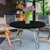 Elastic Round Table Cover Solid Color Table Protector Stain-Resistant Tablecloth Home