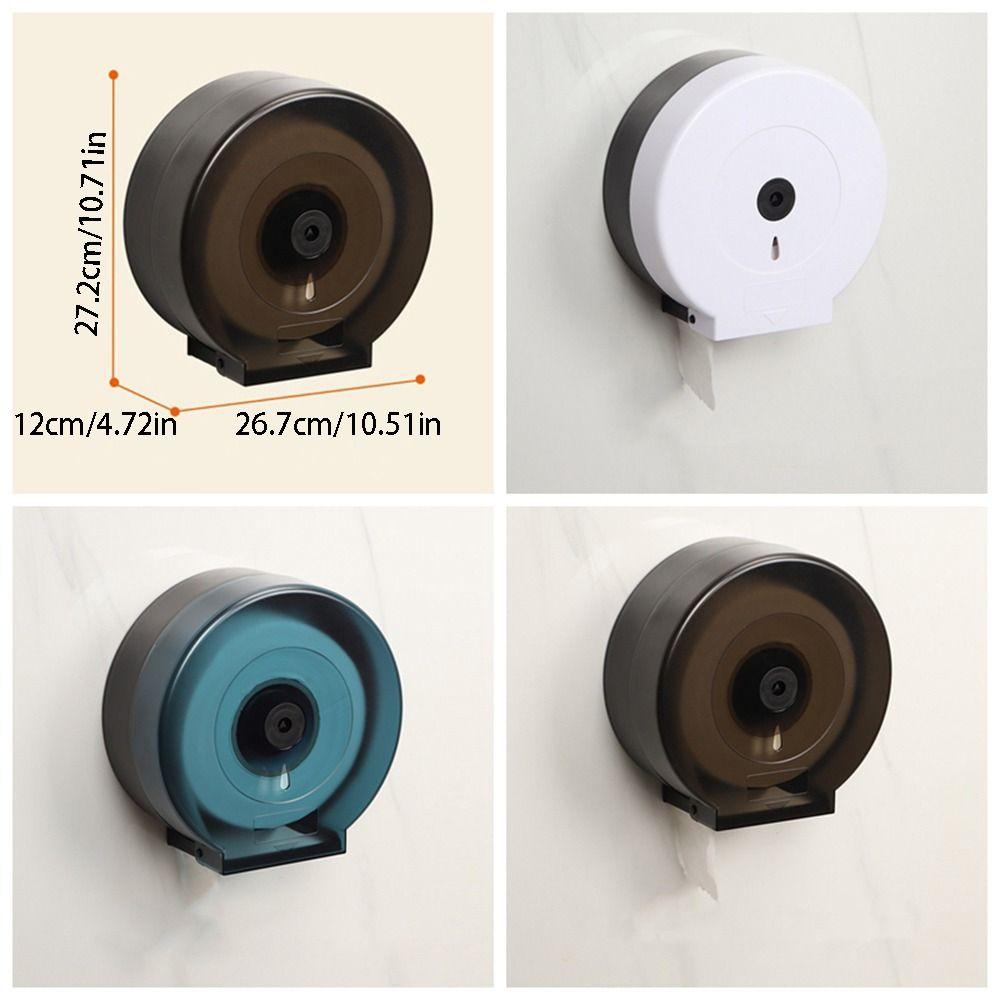 Wall-Mounted Paper Towel Box Plastic Tissue Dispenser Dust Protection Roll Paper Shelf  Kitchen